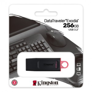 PEN DRIVE USB 3.2 256GB KINGSTON DATATRAVELER EXODIA